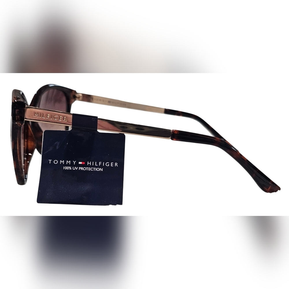 Tommy Hilfiger Women's Brown Gradient Cat-Eye Sunglasses, 100% UV Protected, New - Picture 5 of 5